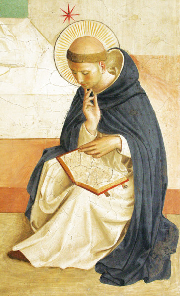 Saint Dominic, detail from "The Mocking of Christ" by Fr Angelico
